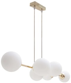 Lampadario a sospensione con filo FIRA 5xE27/60W/230V oro