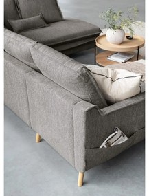 Divano letto angolare grigio (angolo destro/"U") Charming Charlie - Miuform