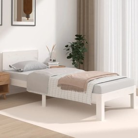 Giroletto Bianco İn Legno Massello 75x190 Cm Small Single /