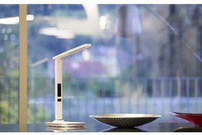 Immax 08934L - Lampada LED da tavolo con display KINGFISHER LED/9W/230V bianco