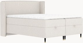 Letto boxspring fatto a mano con contenitore Monpelli, H3
