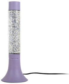 Lampada da tavolo viola con paralume in vetro (altezza totale 37,5 cm) Astro Glittler – Leitmotiv