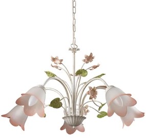 ONLI - Lampadario a sospensione con catena BOTTON DORO 5xE14/6W/230V