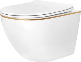 Vaso WC sospeso Rea Carlo Mini Tornado NF GOLD EDGE