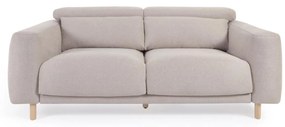 Kave Home - Divano Singa 3 posti beige 215 cm