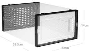 Scaffale modulare con scomparti BOXIFY nero