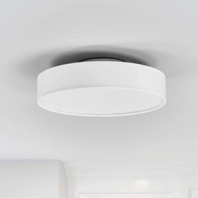 Lindby Plafoniera LED Saira, 30 cm, tessuto bianco