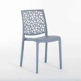 Sedia da giardino in polipropilene London Stone NEW GARDEN grigio perla, set da 4 pezzi
