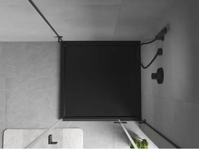 Mexen Flow piatto doccia quadrato slim 85 x 85 cm, nero opaco - 46S708585