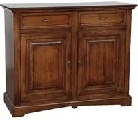 Credenza classica 2 ante legno tinta bassano 117x46x96 - Mobili 2G