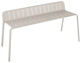Panchina Idaho NATERIAL in alluminio con seduta in alluminio beige