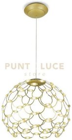 Lamoi lampadario a sospensione grande oro d.80cm 2700k 9939lm 99w