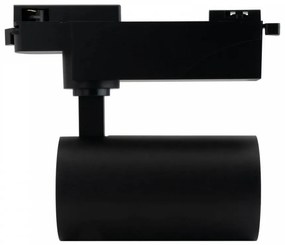 Faro LED 30W Monofase Nero 60° CRI92 no-Flickering - BRIDGELUX LED Colore  Bianco Naturale 4.000K