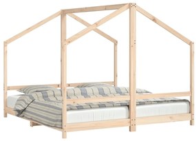 Giroletto per bambini 2x(90x190) cm in legno massello di pino