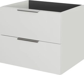 Mobile da bagno sospeso sotto lavabo L 59 x H 48 x P 45 cm bianco lucido, 2 cassetti PELIPAL Madeo