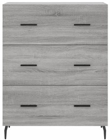 Credenza grigio sonoma 69,5x34x90 cm in legno multistrato