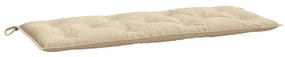 Cuscino per Panca Beige 120x50x7 cm in Tessuto Oxford