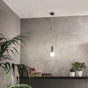 Lampada a sospensione ROCK in cemento e vetro soffiato D10 cm 1 Luce