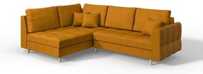 Divano angolare (angolo sinistro) in colore senape Ariella - Ropez