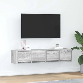 Mobili Tv 2pz Grigio Sonoma 60x31x25,5 Cm Legno Multistrato /