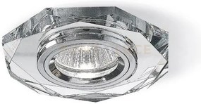 Gfa322- faretto ottagonale 10, 8cm in metallo e cristallo finitura ...