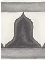 Cole & Son Carta da parati Zellige Border - Soot & Snow
