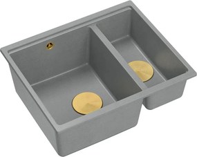 Lavello in granito Logan 150 Grey Metallic