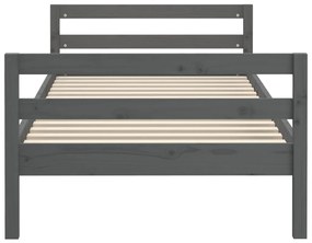 Giroletto grigio 75x190 cm in legno massello di pino