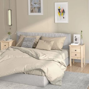 Comodini 2 Pz 40x35x61,5 Cm İn Legno Massello Di Pino /
