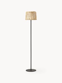 Lampada solare a LED da interno-esterno con paralume in rattan Kyra