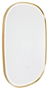 Specchio da bagno rame con LED dimmerabile a 3 livelli con touch ovale - Miral