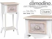 Colonnina comodino charm shabby cm 34 x 28 x 71 H