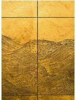 Coordonne Wandbild Waves - Gold