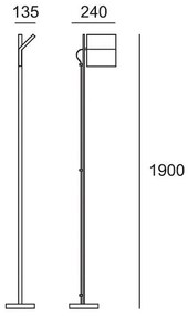 Piantana led 30w-dimmer incluso bianco-WW