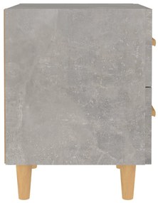 Comodini 2 pz Grigio Cemento 40x35x47,5 cm