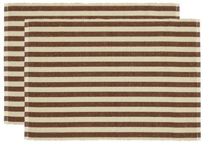 Tovagliette in set in misto iuta 2 pz 33x48 cm Statement Stripe – Södahl