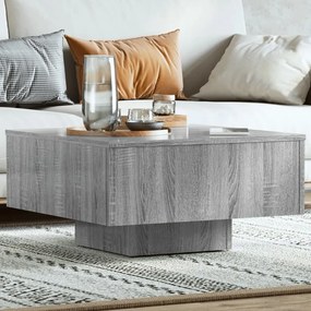 Tavolino Salotto Grigio Sonoma 60x60x31,5 Cm Legno Multistrato /