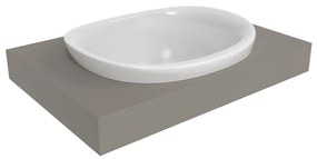 Ceramica Flaminia IO Lavabo 60 cm da incasso senza troppopieno in ceramica bianco lucido