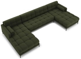 Divano a U angolare verde Bali - Cosmopolitan Design
