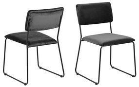 Sedia da pranzo COLE 1 pz grigio scuro