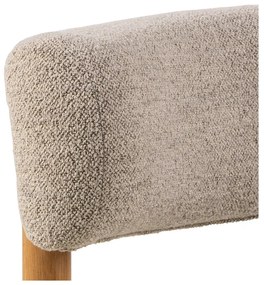 Poltrona beige in tessuto bouclé Burley - Actona