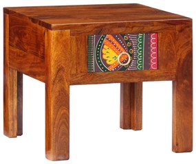 Comodino 40x40x36 Cm İn Legno Massello Di Acacia /