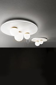 Plafoniera in metallo verniciato bianco ball led 38w 3000k cri?80 2...