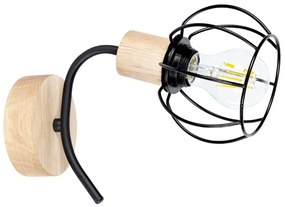 Spot-Light 8224174 - Applique VIVIANE 1xE27/60W/230V rovere