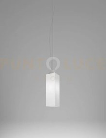 Tubes sospensione 40 bianco lucido nickel opaco 1 luce attacco e27