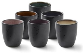 Tazzine in set per espresso nere in ceramica 6 pz 100 ml Gastro Black/Mix – Bitz