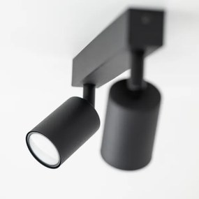 Faretto NEX 2xGU10/10W/230V nero