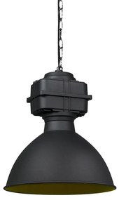 Lampada a sospensione industriale intelligente nera incl. A60 WiFi 38,5 cm - Sicko