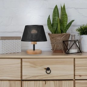 Brilagi - LED Lampada da tavolo ANTHONY 1xE14/40W/230V quercia/nero