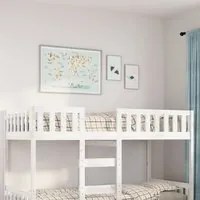 Letto per Bambini senza Materasso Bianco 80x200cm Massello Pino 855013